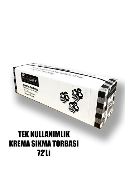 Chefmaster Tek Kullanımlık Krema Torbası ( Sıkma Torbası) 72 Li