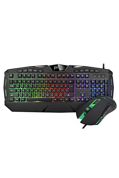 Preo KMG01 Rgb Aydınlatma Kablolu Gaming Oyuncu Klavye Mouse Set