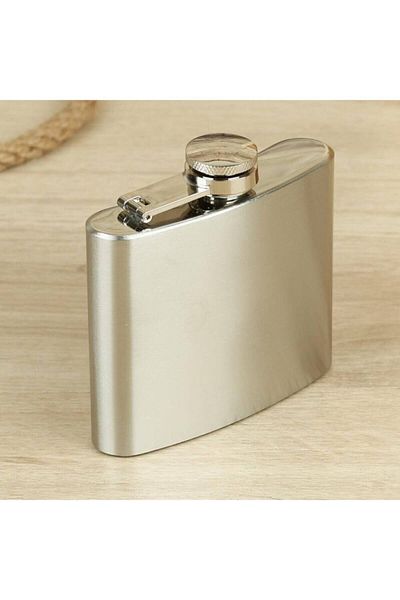 Ekin Hediyecilik Stainless Steel Flask - 5 oz Whiskey Cognac Alcohol Bottle (147 ml)