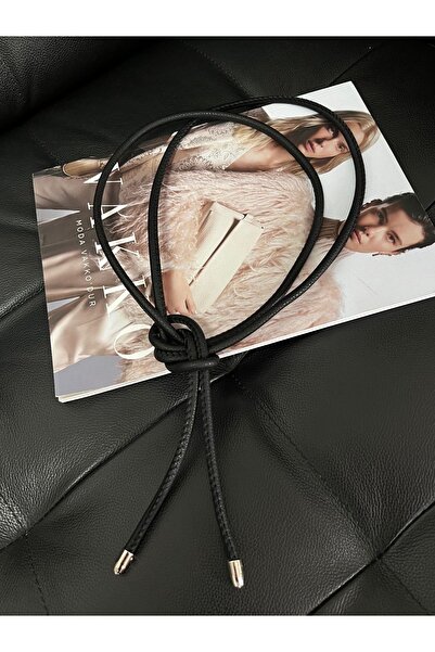 Fiori Düğüm Detaylı Kordon Kemer, Elbise Kemeri, Ceket Kemeri, Gömlek Kemeri