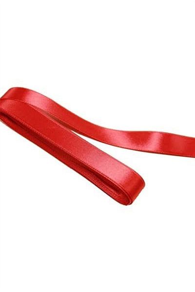 serap çiçekçilik 10 Meters Red Satin Ribbon - 1 cm