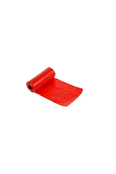 BUDİBU Red Capsule - 12 Rolls (180 Bags) Cat Dog Poop Bag, Pet Excrement Bag