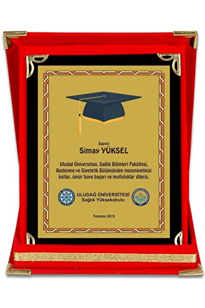 SimArt Design Üniversite- Lise Mezuniyet Plaketi - Orta Boy Trpl1008