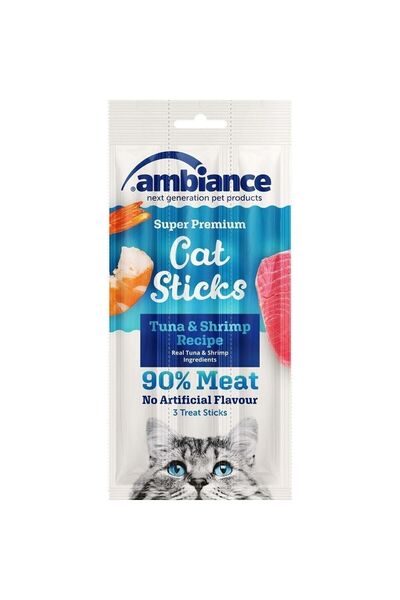 Ambiance Ton Balık Ve Karidesli Kedi Sticks 3 X 5 Gr