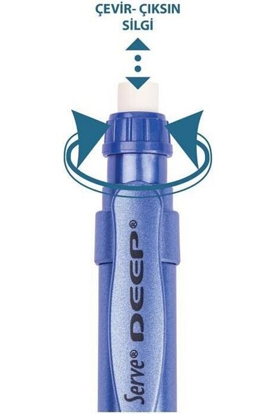 Serve 0.7 mm Metalic Crystal Violet Pen with Mechanical Tip