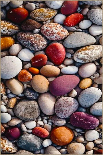 Rugs Modern Halı Pebble Stone Themed Woven Base Carpet and Washable Carpet Mi...