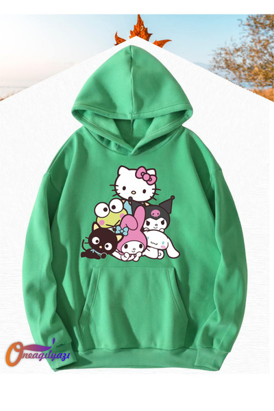 oneagılyazı KUROMİ MY MELODY HELLO KITTY ÇOCUK SWEATSHİRT HOODİE