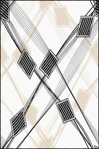 Rugs Modern Halı Fork Themed Woven Base Carpet and Washable Carpet Miravip10328
