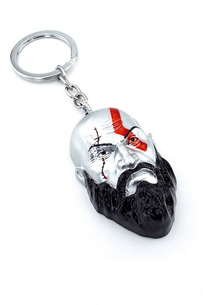 Solfera God Of War Kratos Large Size Metal Keychain - Face Patterned KC917