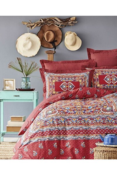 Karaca Home Mihver Pano 100% Cotton Double Duvet Cover Set