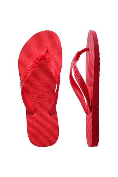Havaianas شبشب للجنسين باللون الأحمر الداكن