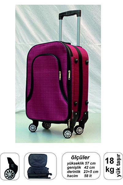 Captivex boyraz model 4 teker küçük boy valiz