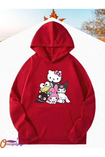 oneagılyazı KUROMİ MY MELODY HELLO KITTY ÇOCUK SWEATSHİRT HOODİE