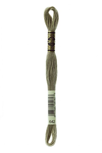 Dmc 2 Muline Yarns with Number 642