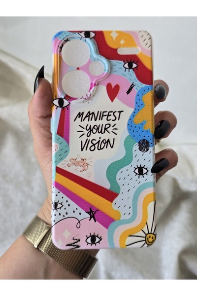 SUPER FRAME Xiaomi Redmi Note 13 PRO PLUS 5G Uyumlu Baskılı Şeffaf Telefon Kı...