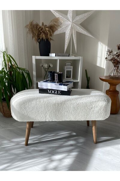 WEBPANYA MOBİLYA WEBPANYA Mobilya Retro Ceviz Renk Ahşap Ayaklı Geniş Oturum ...