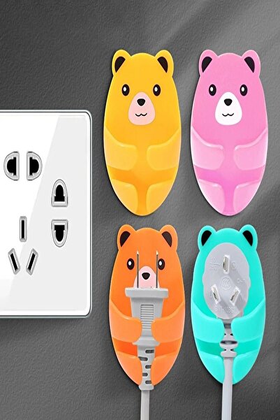 safestore Set of 8 Airfryer Etc Electric Product Plug Strap Cable Holder Organizer Self-Adhesive Clip