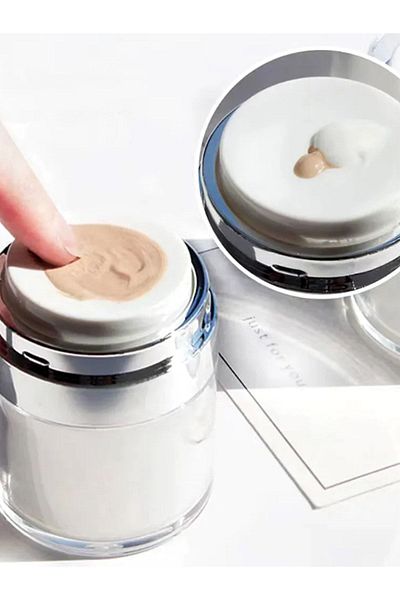 Tone Ease Pack of 2 30ml Refillable Cream Box with Pump - Vacuum Bottle Jar