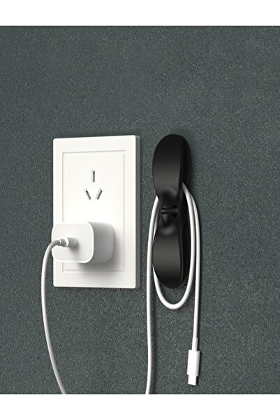 safestore Adhesive Cable Organizer Multi-Purpose Organizer Airfryer Cable Wrap Apparatus Black