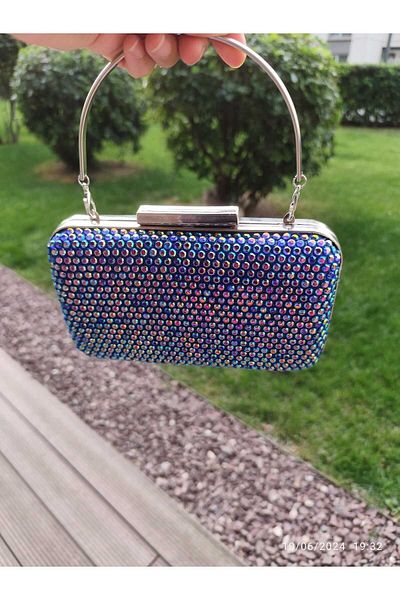lowell bag Rochie de seară Lowell Blue Stone de sezon nou - Geantă mare cu margele