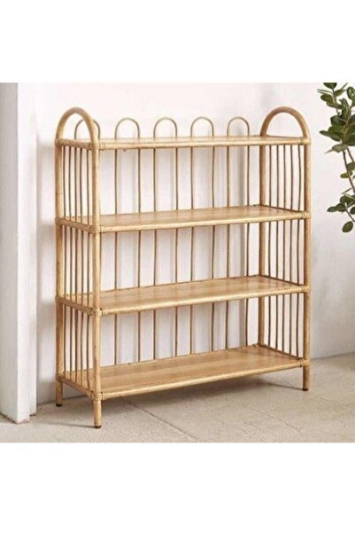 bamlike Rattan Kitaplık Çok Amaçlı