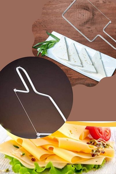 safestore Metal Cheese Slicer Stainless Cheese Vegetable Fruit Slicer Cutting Wire