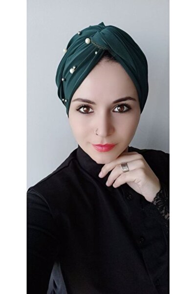 BAV Butik Ayvitrin غطاء رأس مطلي باللؤلؤ والزمرد