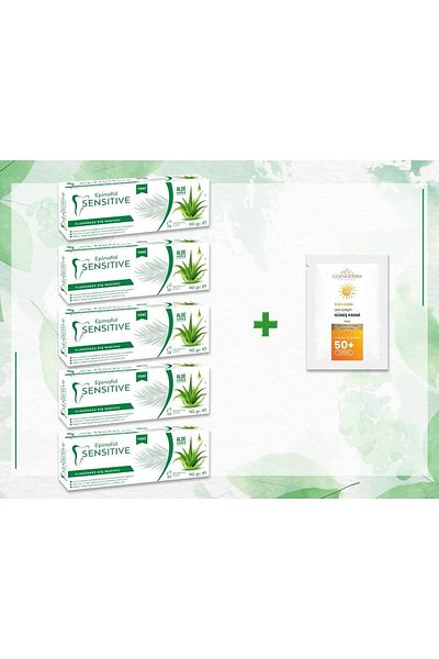 Epinafol Sensitive Aloe Vera - Fluoride-Free Set of 5