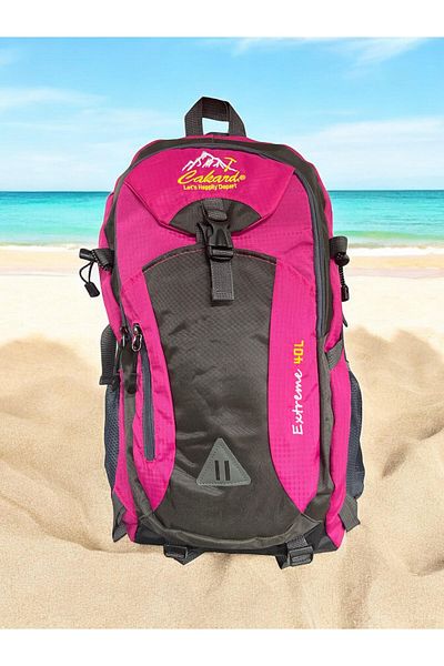 CAKARD Kaliteli Astarlı Su Geçirmez Unisex Design Dağcı Kamp Gezi Seyahat Sırt Çantası 40 Lt. 32x52cm