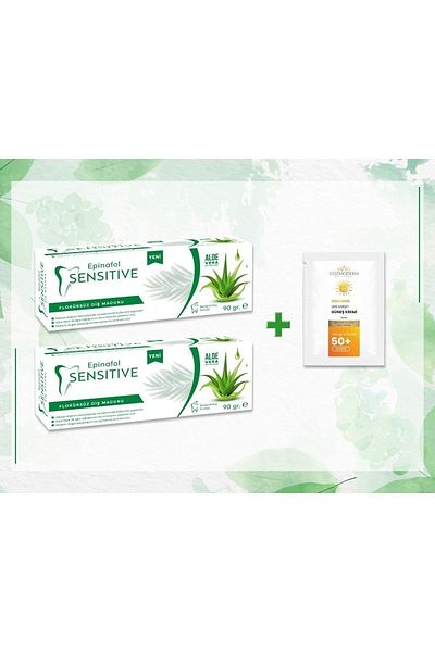 Epinafol Sensitive Fluoride-Free Toothpaste with Aloevera Additive 90 Gr