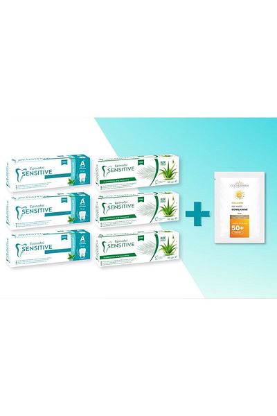 Epinafol Sensitive Karma Set of 6 with Cozmoderm Sunscreen Gift