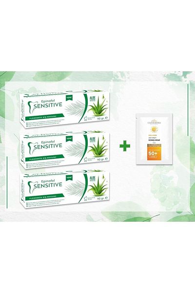 Epinafol Sensitive Aloe Vera Fluoride Free 3 Pieces