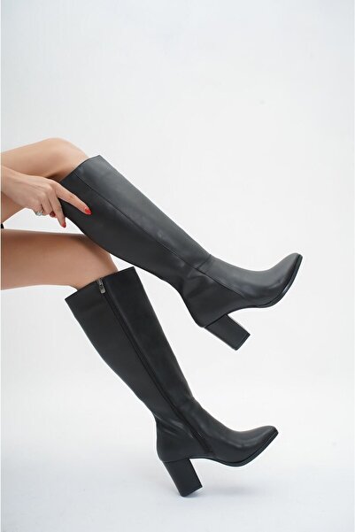 Norviva Γυναικείες μαύρες μπότες