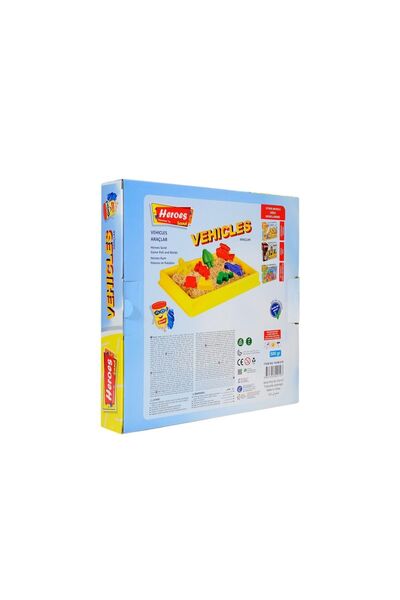ileritoys Tepsili Araç Kalıplı 500 Gr Kinetik Kum Seti