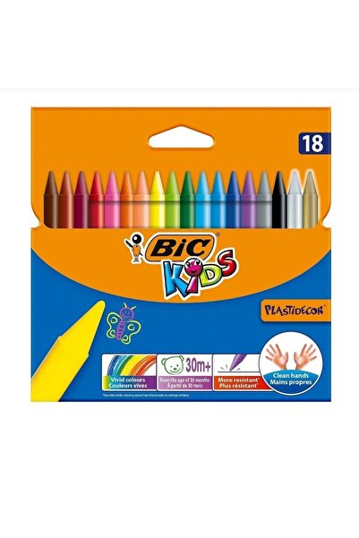 Bic Kids Elleri Kirletmeyen Mum Pastel Boya 18'li