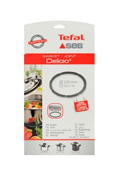 TEFAL Delicio Düdüklü Tencere Lastik 4,5 - 6 Lt