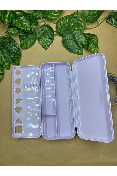 Meyra Accessories Sanrio Kawaii and Dinosaur Double Chamber Printed Pen Holder for School - Hard Surface