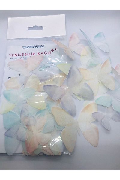 Yenilebilir Kağıt Wafer paper Ready Cut Butterflies