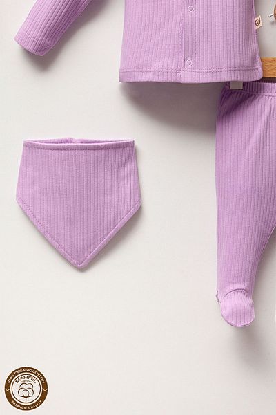 MAHFEL Lavender Garden Lilac 5-Piece Newborn Baby Hospital Discharge Set