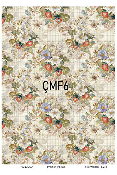 LİNEART موديل CMF6 ديكوباج فراولة نحاس مقاس 30*42 سم