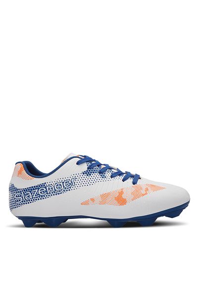 Slazenger CYPRUS KRP Παπούτσια ποδοσφαίρου για αγόρια Λευκά / Saks Blue