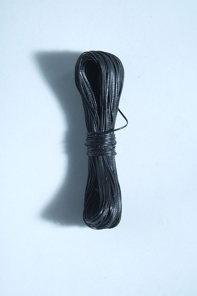 Eskişehir hobi sanat 20 Meters 1 Mm Waxed Black Rope Necklace - Rope Bracelet Design