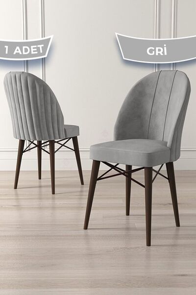 Canisa Jena Serisi 1 Adet Gri Yemek Odası Sandalyesi 1.sınıf Babyface Ithal K...