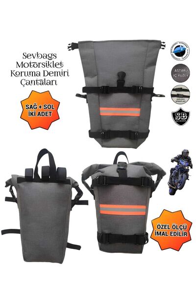 SEVBAGS Motosiklet Koruma Demiri Çantası Su Geçirmez Keten Kumaş