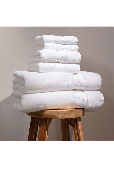 SB SizinBazar White 100% Cotton Bath Towel - Beach Towel 70*140 cm