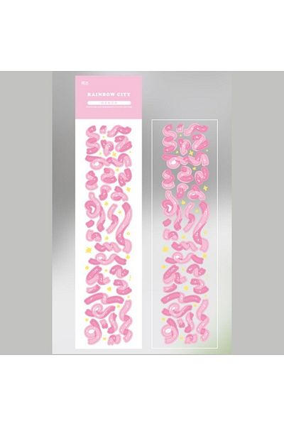 Kpop Dünyasi Ribbon Decoration Sticker 2023