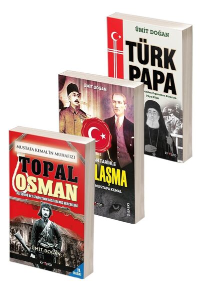 Kripto Basım Yayın Topal Osman- Türk Papa- Hesaplaşma-Ümit Doğan Kitap Seti 3 Kitap