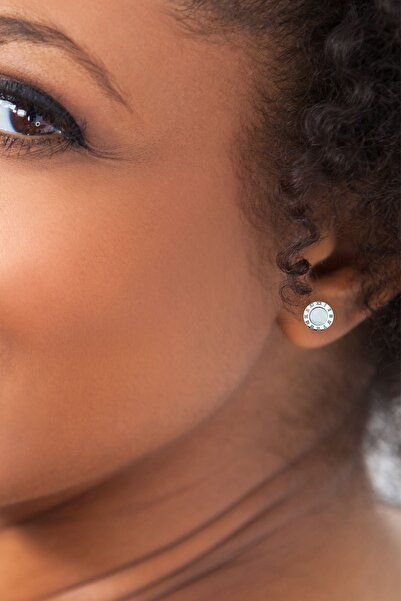 PSGT K152 Sevimli Titanyum Çelik Küpe Moda Küpe Taşlı | Roman Tasarım Küpe | Paslanmaz Çelik | Unisex