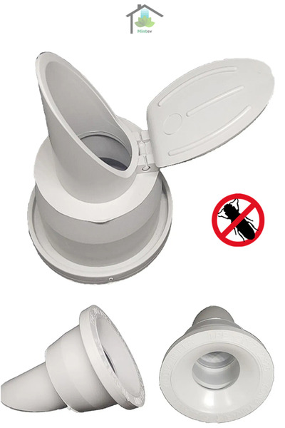 mintev Lavabo Koku Giderici Çek Valfli Haşere Önleyici Lavabo Gider Adaptör C...