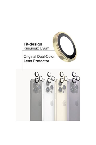 Evax (SAFİR) Iphone 14 Pro Max / 14 Pro Uyumlu Safir Kamera Lens Koruyucu Takma Aparatlı Kolay Kurulum